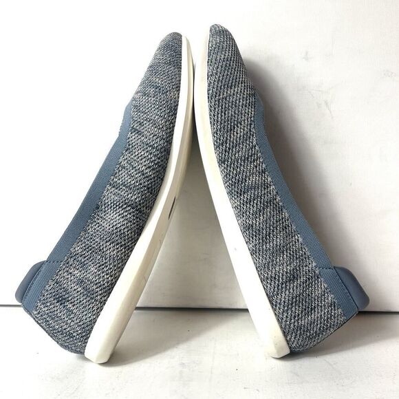 Clarks Cloudsteppers Womens 10 M Comfort Casual Blue Fabric Slip On Loafer Flats - Picture 6 of 11